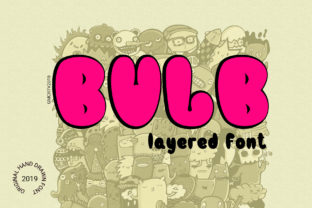 Bulb Layered: A Vintage-Inspired Display Font for Crafters