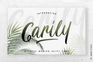 Carily: A Modern Handwritten Display Font for Web