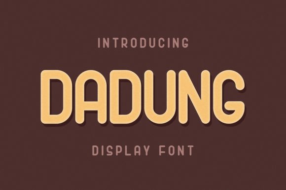 Dadung: A Minimalist Display Font for Editorial Design