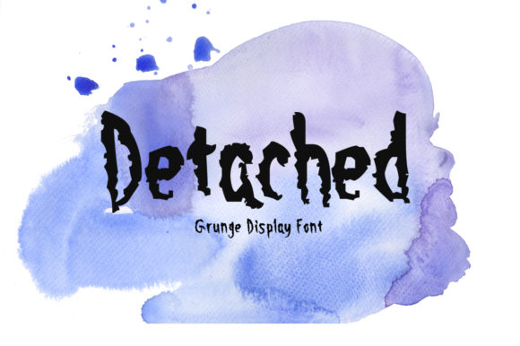 Detached: A Grungy Display Font for Bold Editorial Design
