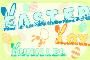 Easter Joy Bunnies: A Handcrafted Display Font Review