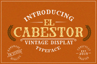 El Cabestor: A Bold Retro Display Font for Campaigns