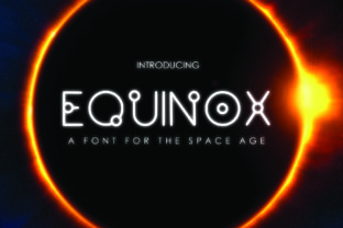 Equinox: A Futuristic Display Font for Digital Design