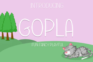 Gopla: A Modern Handwritten Font for Digital Design