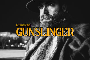 Gunslinger: A Bold Vintage Display Font for Crafters