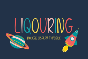 Liqouring: A Playful Display Font for Brand Identity