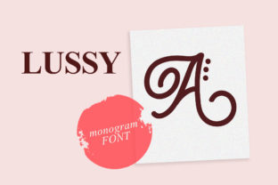 Lussy: A Playful Monogram Font for Branding