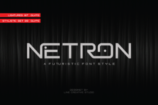 Netron: A Futuristic Display Font for Crafters