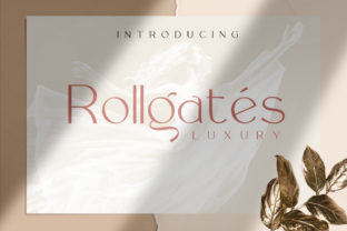Rollgates: A Sophisticated Display Font for Editorial Design