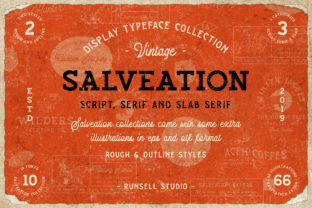 Salveation: A Bold Display Font for Vintage Projects