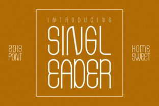 Singleader: A Classic Display Font for Branding