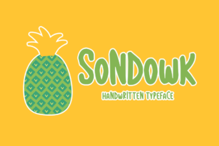 Sondowk: A Stylish Handwritten Display Font for Makers