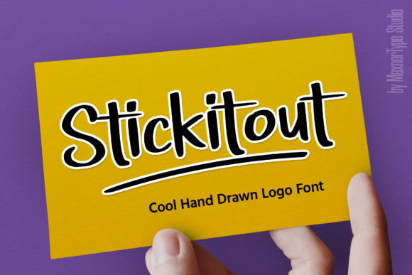 Stickitout: An Urban Display Font for Makers