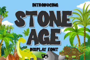 Stone Age: A Pre-Historic Display Font for Crafters