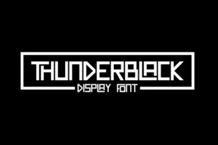 Thunderblack: A Bold Display Typeface for Crafters