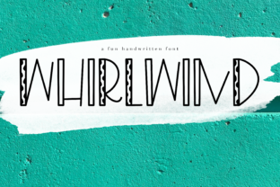 Whirlwind: A Bold Display Font for Crafters