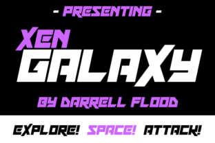 Xen Galaxy: A Futuristic Display Font for Branding